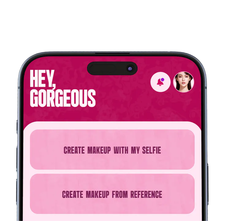 Startbildschirm von Makeup Master: Make-up mit meinem Selfie oder aus einer Referenz erstellen
