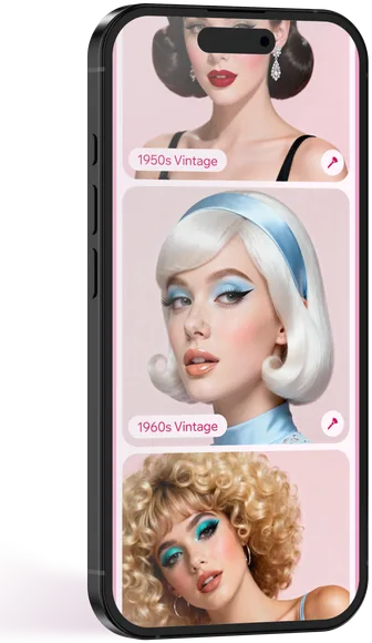Model with a soft glam look
