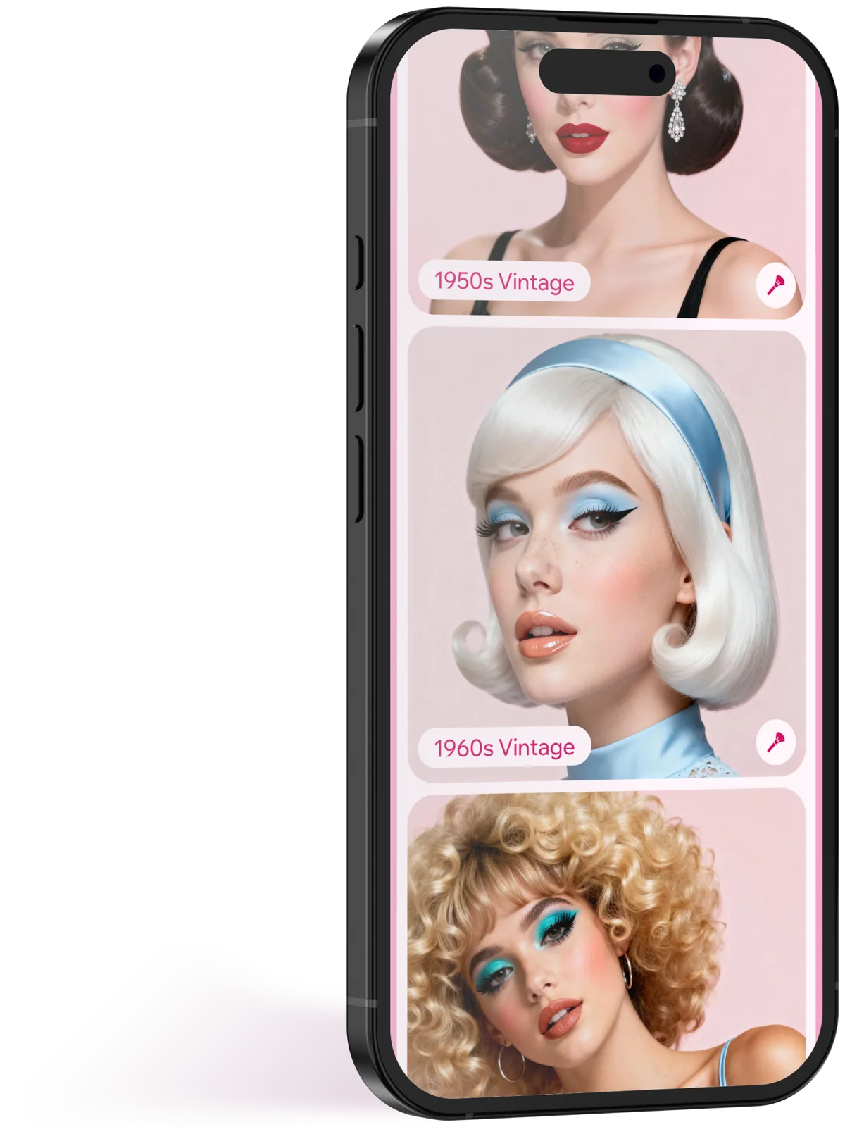 Model with a soft glam look
