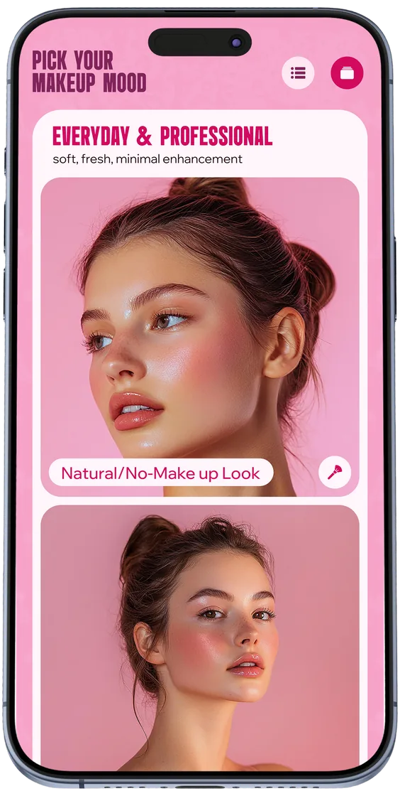 Bold makeup look