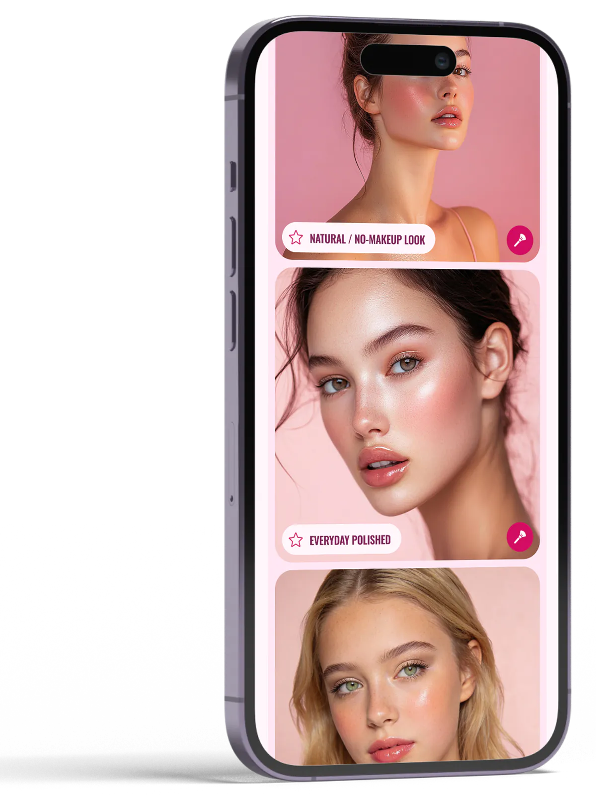 Style-Feed in Makeup Master mit natürlichen, gepflegten Alltagslooks